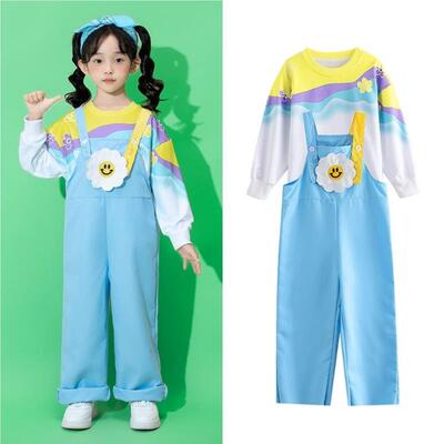 出服小学生啦演啦背带裤男孩服少儿运动队开幕式会幼儿园EUP2474