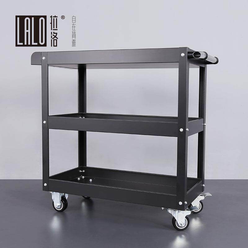 正品拉洛推LAL动O 黑色画油画绘画工具车 画架三层小车 金属移颜