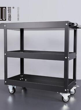正品拉洛LAL具O黑色油推画绘画工车 画架三层 小车 金属移动颜料
