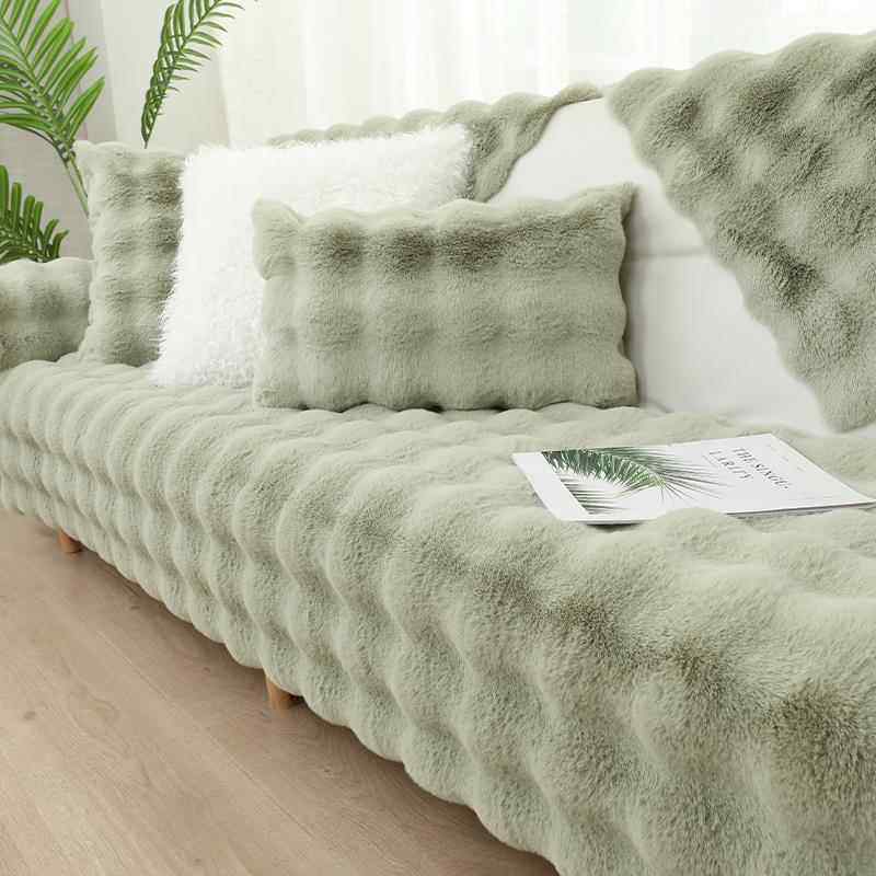 高档冬皮草季毛绒沙发可垫毛毛保加厚机洗暖订制贵妃短毛仿獭兔毛,居家布艺,沙发垫,淘宝优惠券,粉丝福利购,淘宝优惠卷