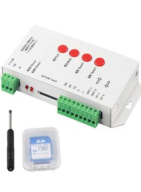 t1000s sd卡可编程2811全彩幻彩灯带灯条智能照明灯具控制器厂家