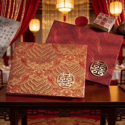 高档新款礼金簿人情记账本嘉宾签到本婚礼结婚用品大全礼单通用