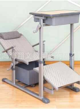 师生之友中小学生手摇升降可躺睡休息午休课桌椅厂家桌斗前后推拉