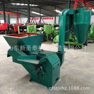 养殖饲料粉碎机价格自动进料型秸秆粉碎机稻草花生秧破碎机