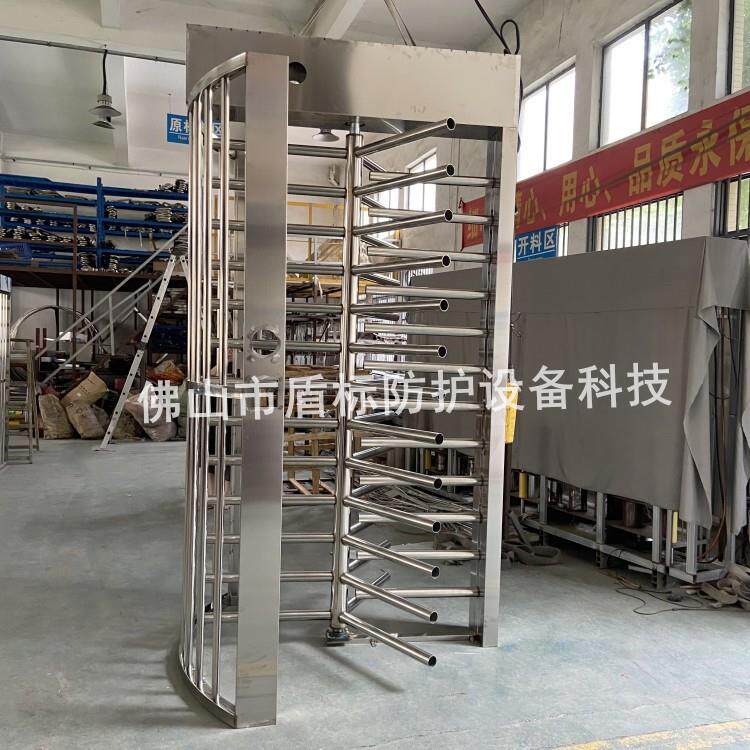 厂家生产全高十字转闸小区单向旋转门工地人行通道单双通道栅栏门