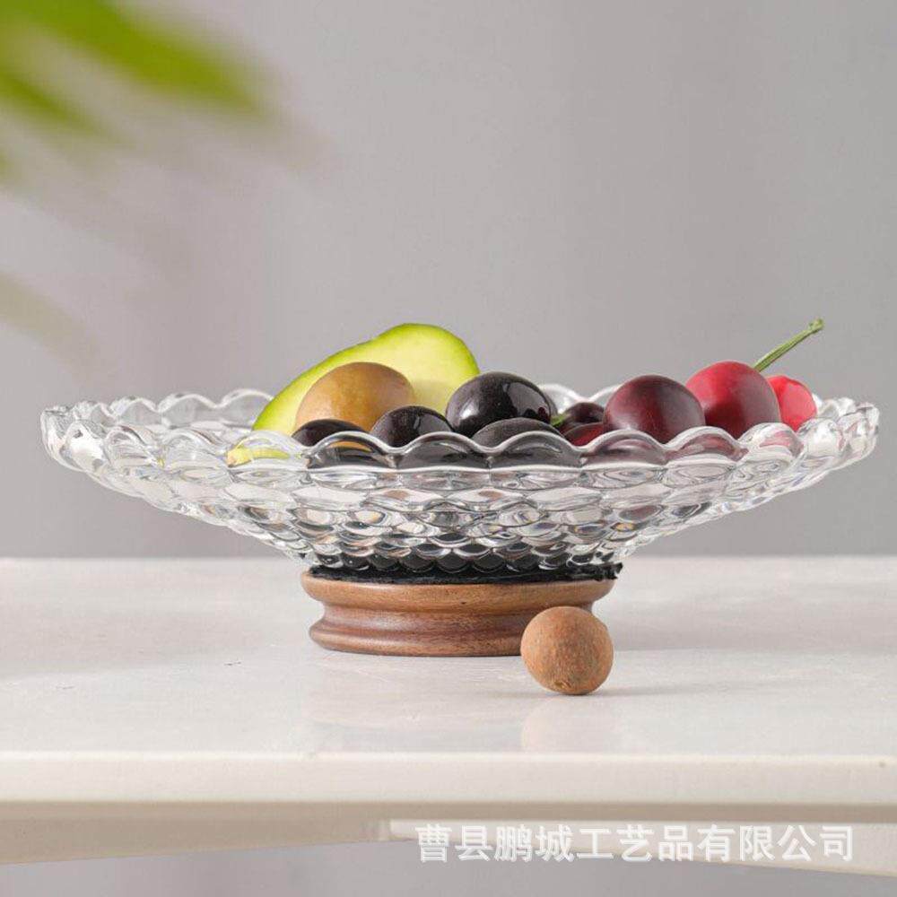 北美黑胡桃实木坚果盒家用高档分格带盖防尘创意两用干果盒水果盘