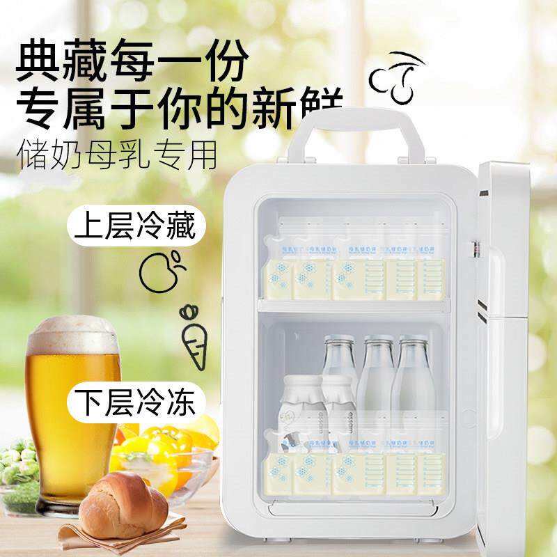 车载冰箱迷你小冰车冷家两用宝宝存DC-10LB奶母箱乳保冰鲜藏冷冻