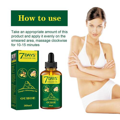 OUHOE Ginger Body Essential Oil for Muscle Care and Massage