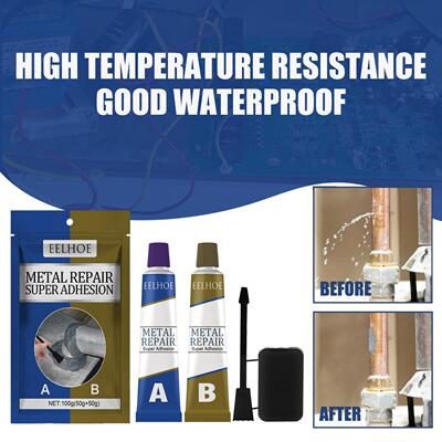 EELHOE AB Cast Repair Adhesive - Fills Cracks and Leaks, Qui