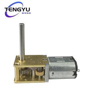 蜗轮蜗杆1218-N20减速马达智能6V 12V微型直流齿轮低速加长轴电机