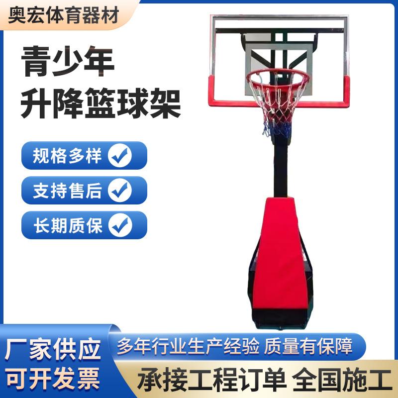 青少年升降篮球架室内室外可升降篮球架可扣青少年篮球架移动篮架