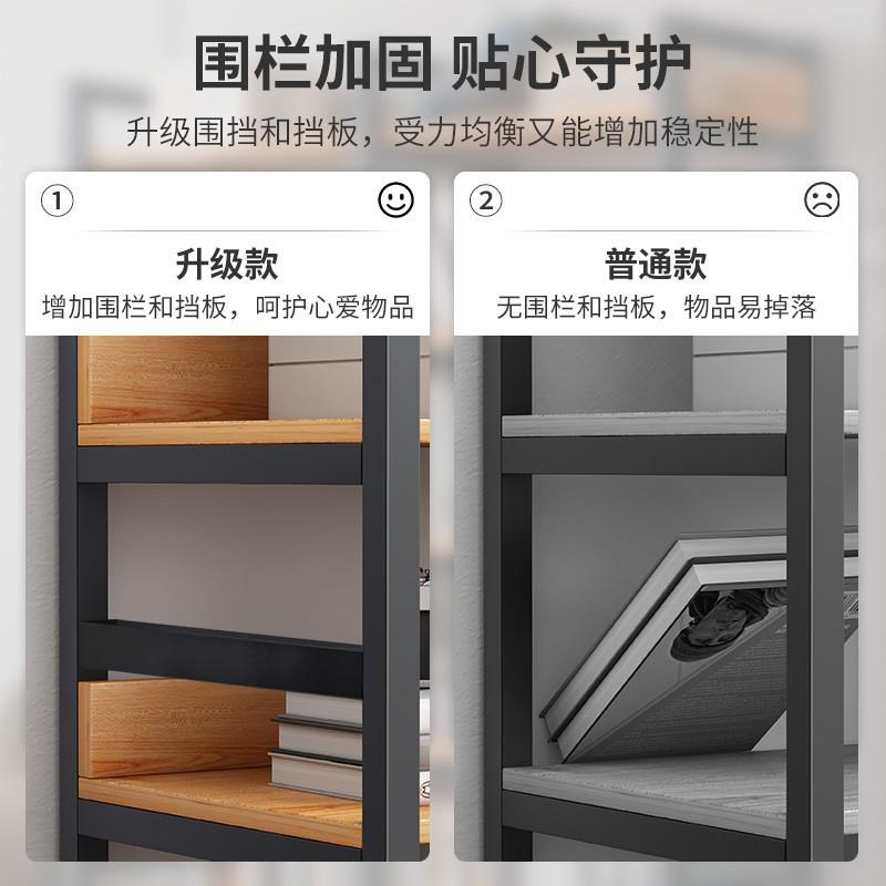 书层架落地置书物架厅靠G633AΩ墙铁艺多收纳货架简易客架子钢木