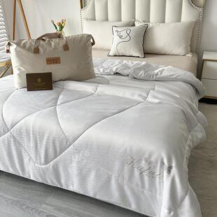 DDD贡缎提花蚕丝被单双人加厚保暖冬被被子宿舍