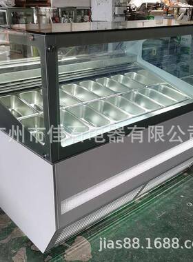 厂家新款16盘硬冰柜雪糕陈列柜110V硬冰淇淋展示柜