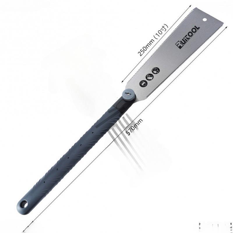 双面手锯木工锯子手工锯细齿手板锯园林锯树家用锯子木工工具铭雪