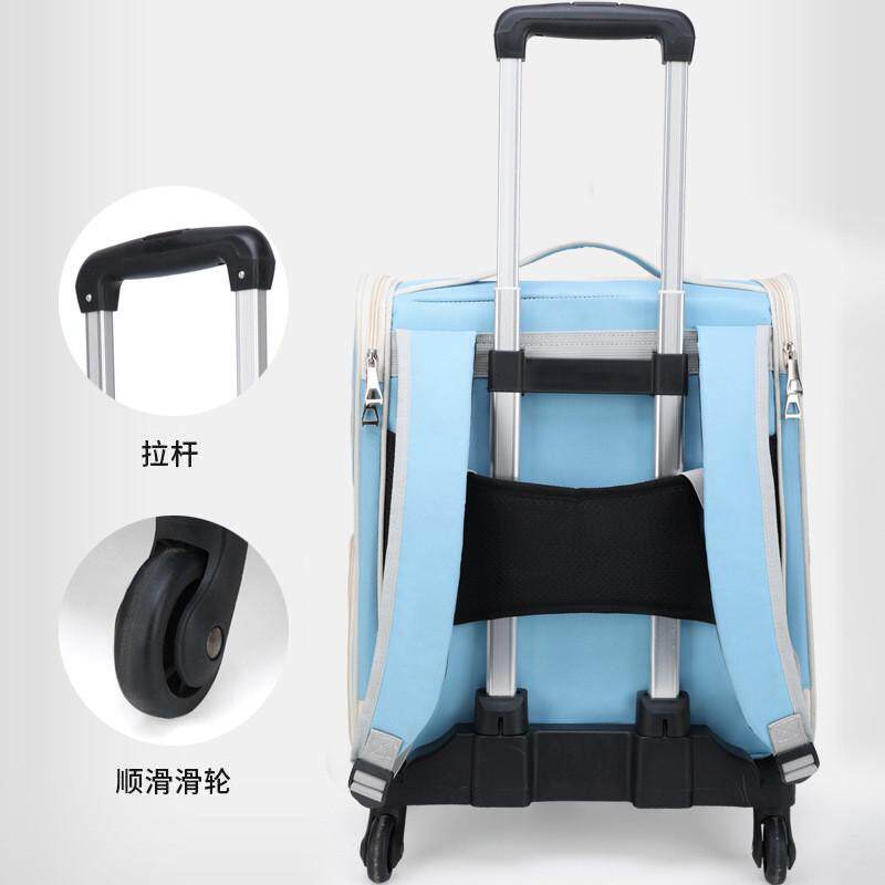 宠物双肩拉杆箱大容量透气宠物背包外出便携可折叠猫咪背包,宠物/宠物食品及用品,背包/箱包,淘宝优惠券,粉丝福利购,淘宝优惠卷