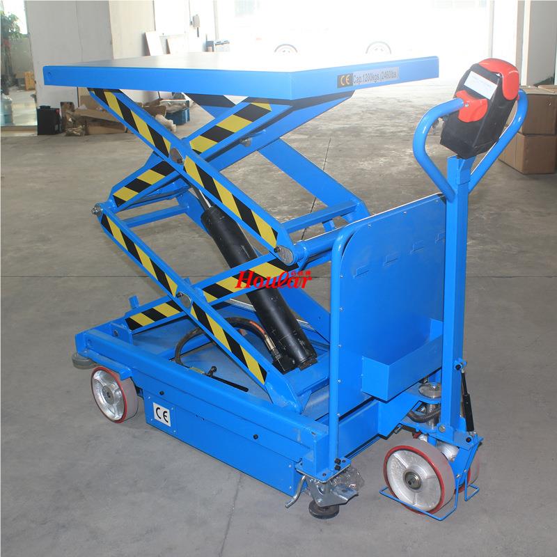 好ES80D电动动升移降平台车拉全自动液压升降手推车高端款提ESS50