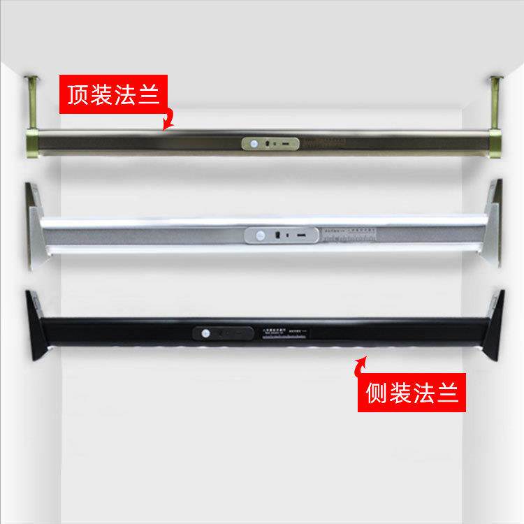 新款直销衣柜挂衣杆带灯 感应led挂衣杆衣橱衣通杆智能晾衣杆充电