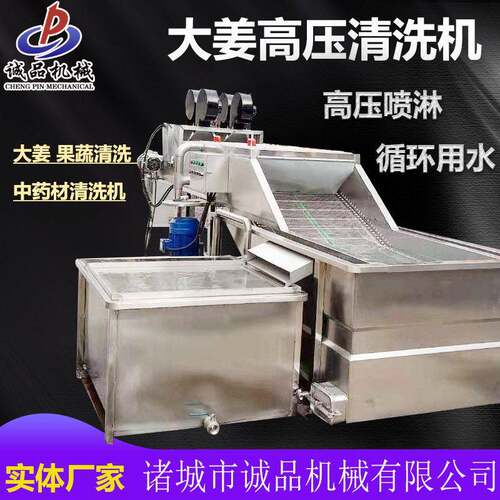 定制压生姜清洗机 大姜小黄姜清洗设备 黄姜材大姜清洗机