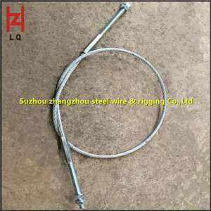 张周厂家直发钢丝绳索具 镀锌压制带螺丝索具钢丝绳索具