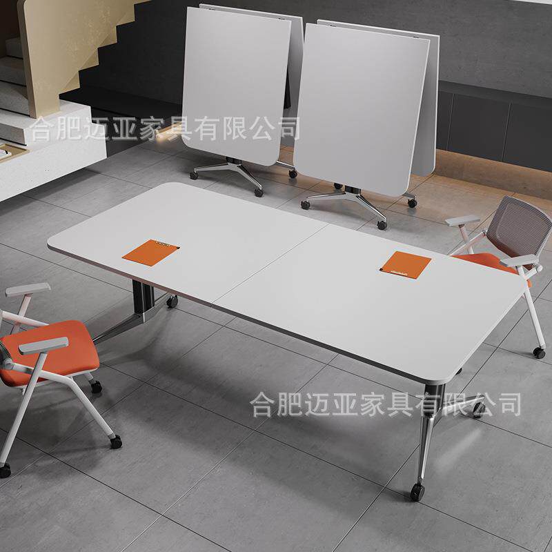 超大折简叠会议MEKIA-对桌商动务时尚可移长桌子现代约办公议室源