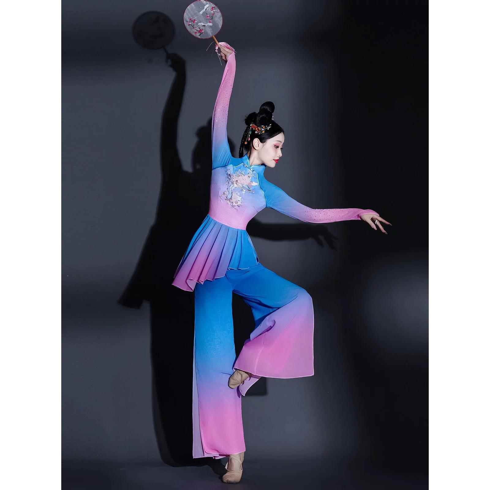 高档胶州秧歌舞演出服女中国风042新款艺古典扇子舞考蹈服广2场舞