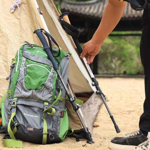 登山杖户外爬山手杖超轻铝合金伸缩折叠款防滑徒步装备通用