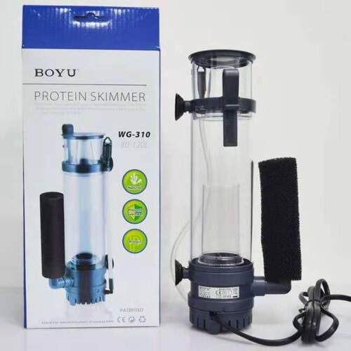 博宇蛋分WG308化氮器WG310迷你蛋分海水珊瑚鱼缸蛋白质分离器