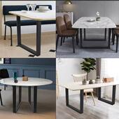 口腿腿字铁型桌腿架简约桌脚桌子腿书桌大板桌腿艺桌架子办公桌脚