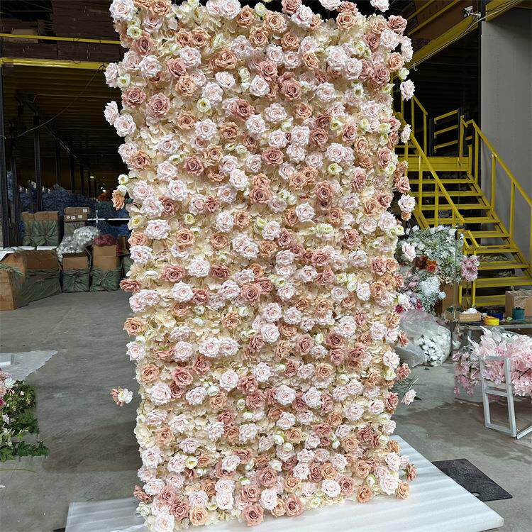 仿真花墙婚礼背景墙装饰人造花玫瑰花绣球花墙婚庆商场橱窗布置