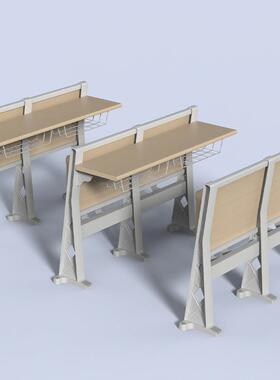 阶梯教室排自联动缩课桌椅会室报告厅XC-JTY折叠桌椅议收教室联排