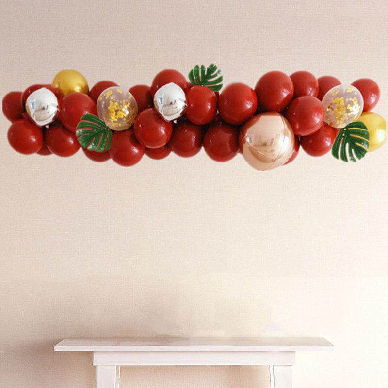 开业布置气球炼周年庆活动装饰炼条卡扣不规则拱门造型生日派对用