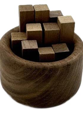 胡桃木香精油香氛礼物装饰摆件