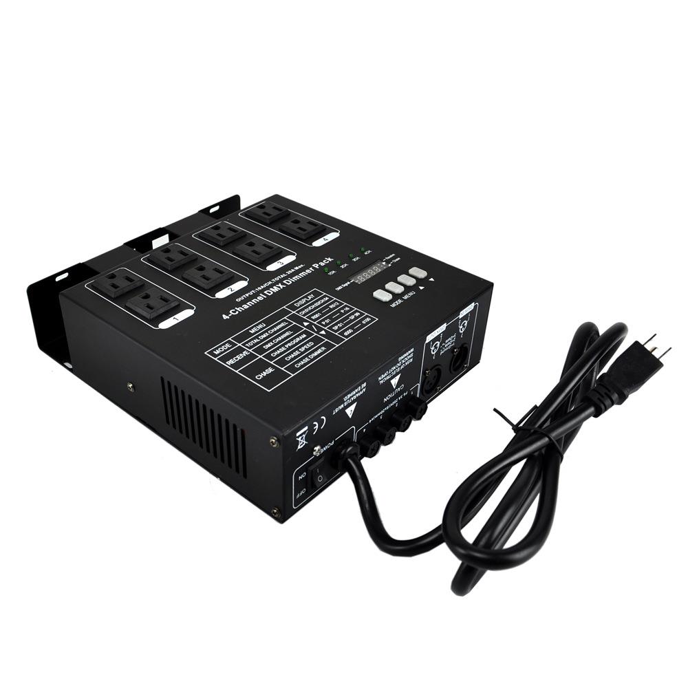 4路110V舞台灯光DMX512调光器 不防水IP20挂钩 美插电源公母输出
