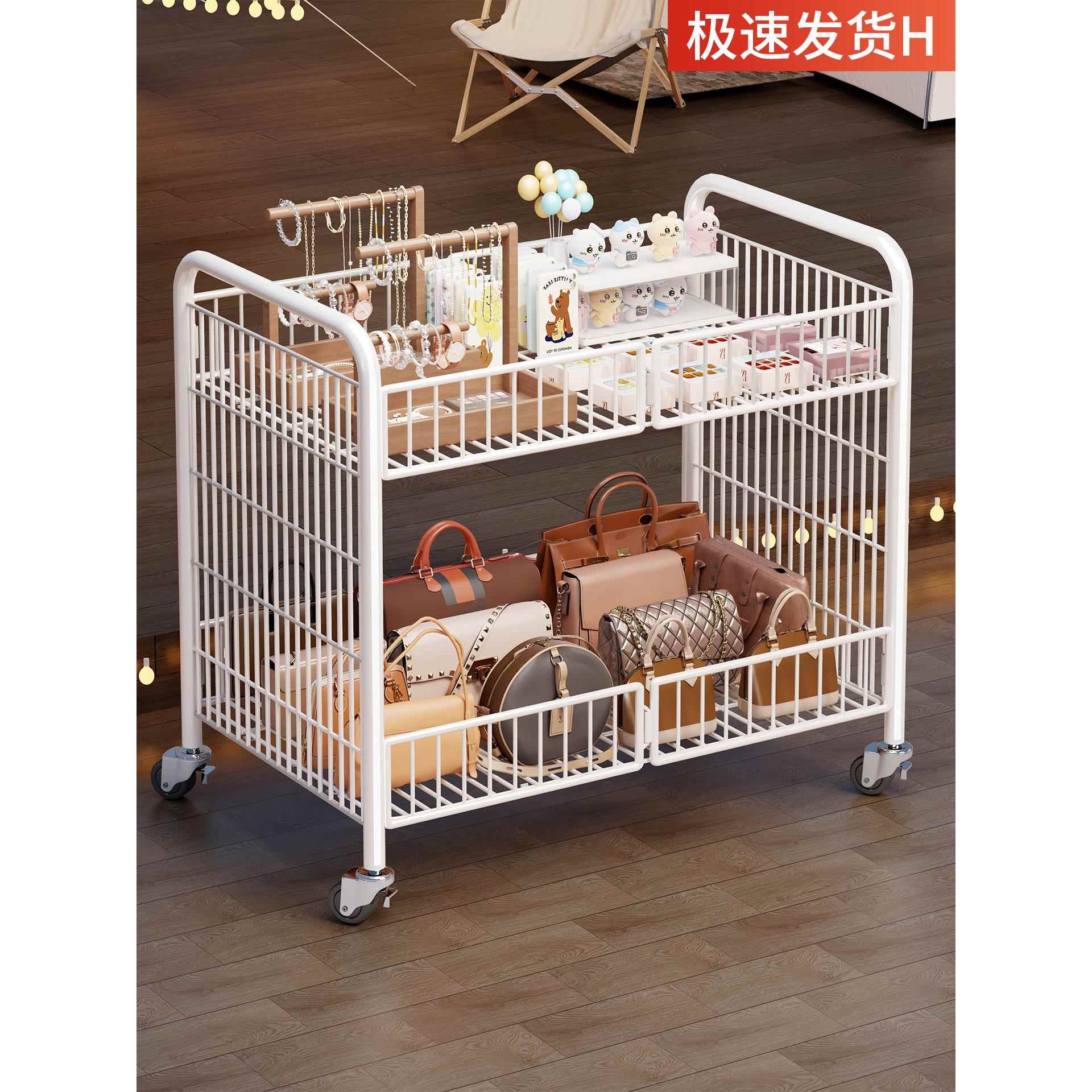 摆摊小推车可折叠网红夜市出摊饰品折叠展示架促销专用花车可移动