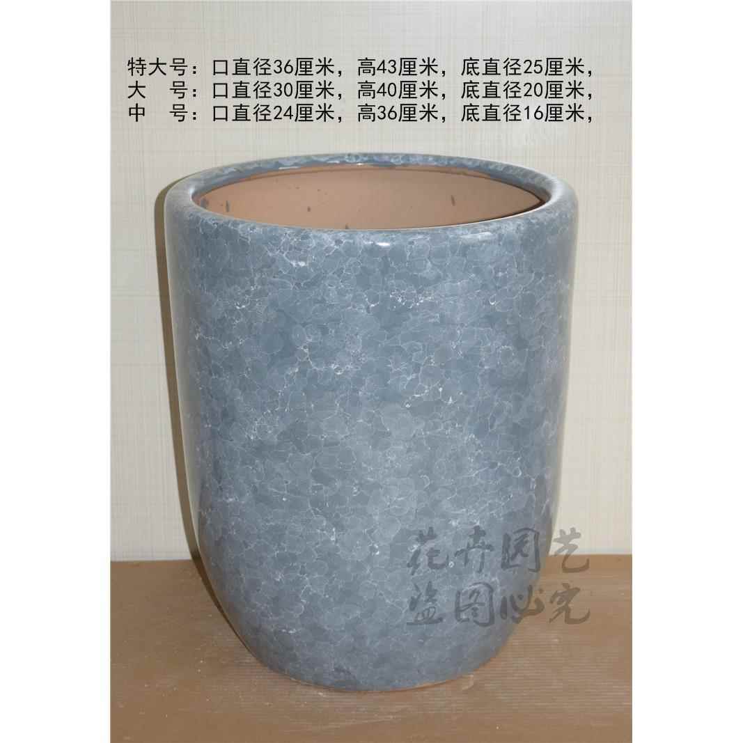 简约北欧风格超大尺寸落地型花盆规格琴叶榕绿萝柱白纯光面特大号