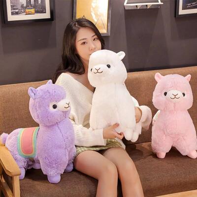 Lovely Fluffy Alpaca Plush Toy Soft Stuffed Cute Sheep Llama