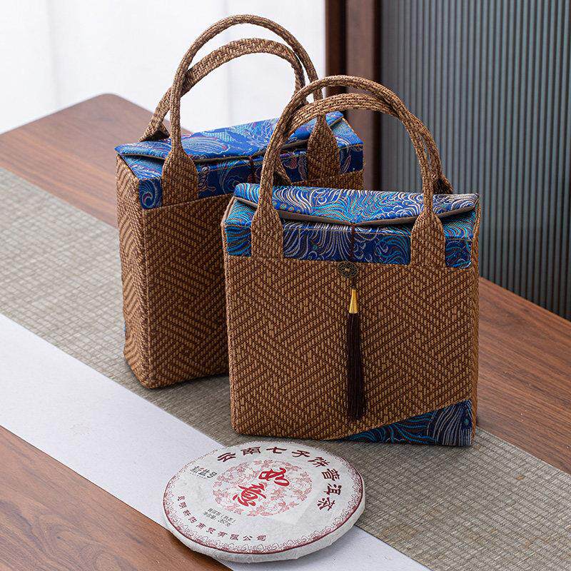 普洱茶饼包装礼盒200g357克通用一二饼装茶饼收纳盒覆古高档空盒