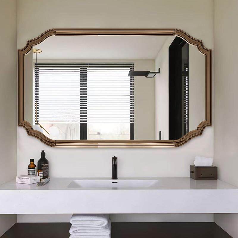 法式浴室镜智能壁挂式化妆室镜子创意桌面高级化妆镜设计师装饰镜