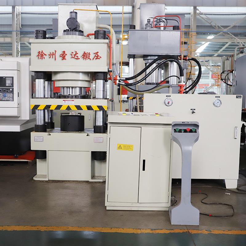 徐州圣达锻压500T吨钢板压型四柱液压机现货金属板材压平油压力机