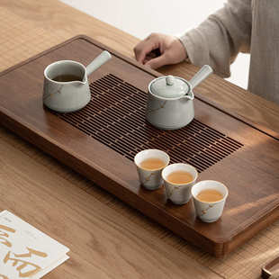 锔钉茶杯 陶瓷功夫茶具小号主人杯个人杯 日式 冰灰烟灰釉杯子茶碗