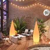 景饰立台 院装 露地氛围落地灯网红草坪灯餐厅酒店装 饰观239灯庭式