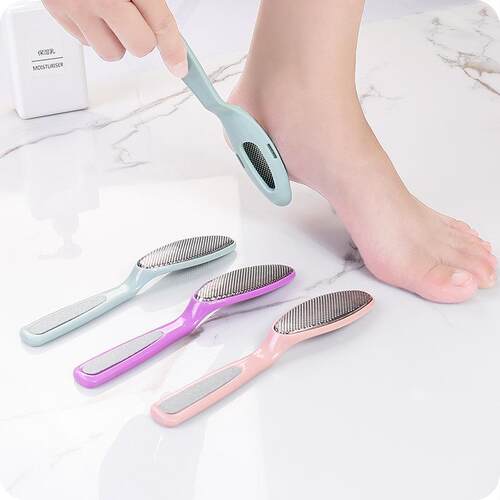 Dual-Head Foot File and Callus Remover, 2-in-1 Foot Scrubber