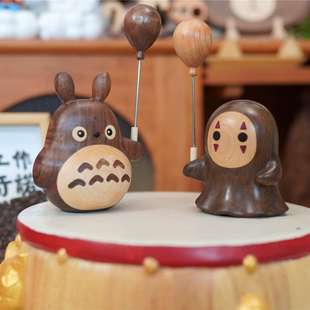 雨伞配饰 饰一颗气球 Joe 小作坊龙猫无脸男气球配件原木手持装