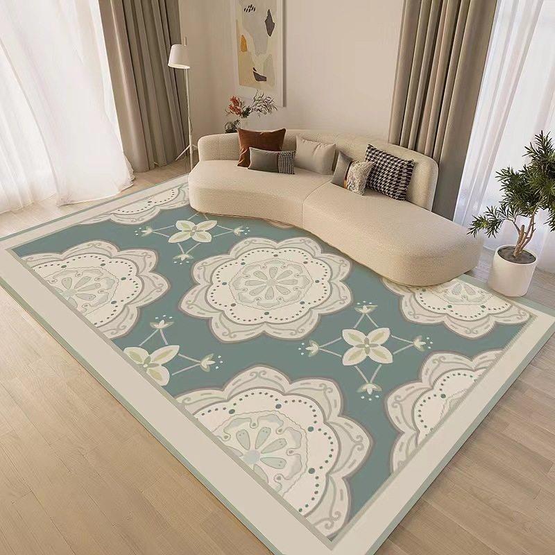 Carpet Living Room Sofa coffee table family bedroom bed cove图片
