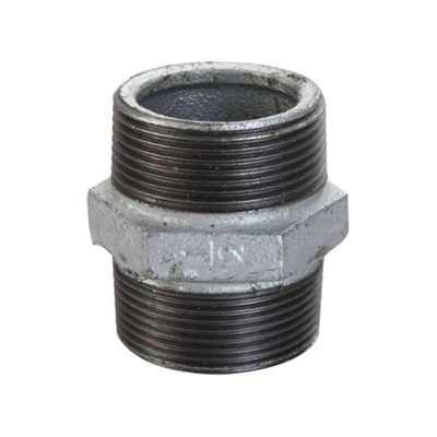 杉达瑞马钢玛钢水暖可锻铸铁管件镀锌玛钢内接外丝对丝DN652+1/2