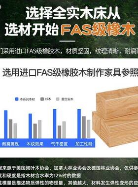 实木下儿童床上OAG型铺床二层家用高低床小户经济橡胶木下铺子母