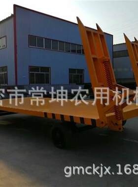 厂家供应 12吨收割机拖车 弹簧助力尾板 量大从优