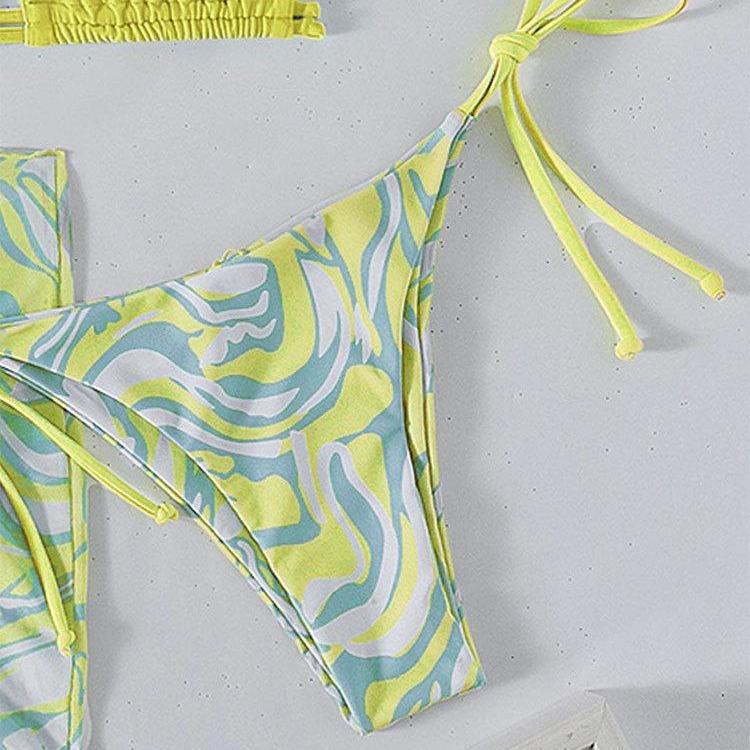 bikini female beachwear bathing swimsuit padded bra cup