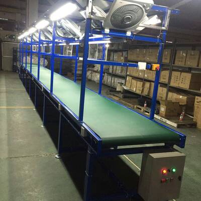 皮带输送机自动化车间传送带食品物流分拣输送线